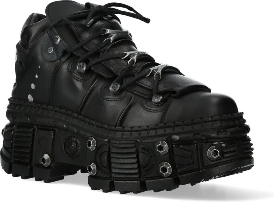 New Rock M-WALL106-S25 Unisex Schoenen Met Veters zwart