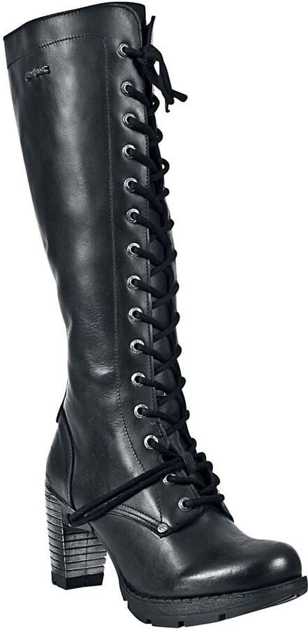 New Rock Trail Laarzen zwart Leer Biker Gothic Nu Goth Punk Rock wear - Foto 2
