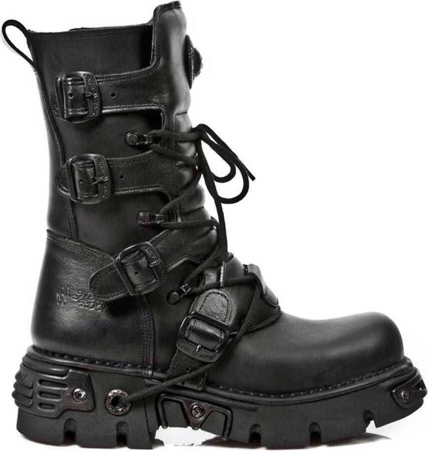 New Rock Nomada Black Laarzen zwart Leer Heren Industrial - Foto 1