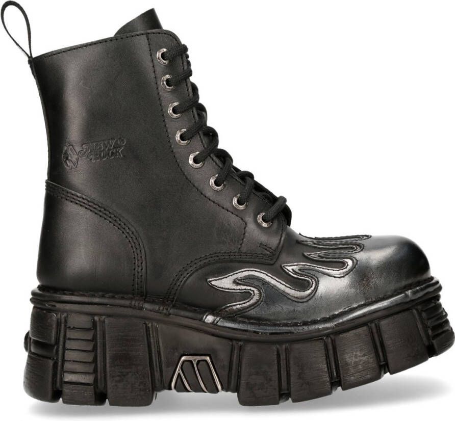 New Rock Plateau Laarzen M-MILI134 Zwart