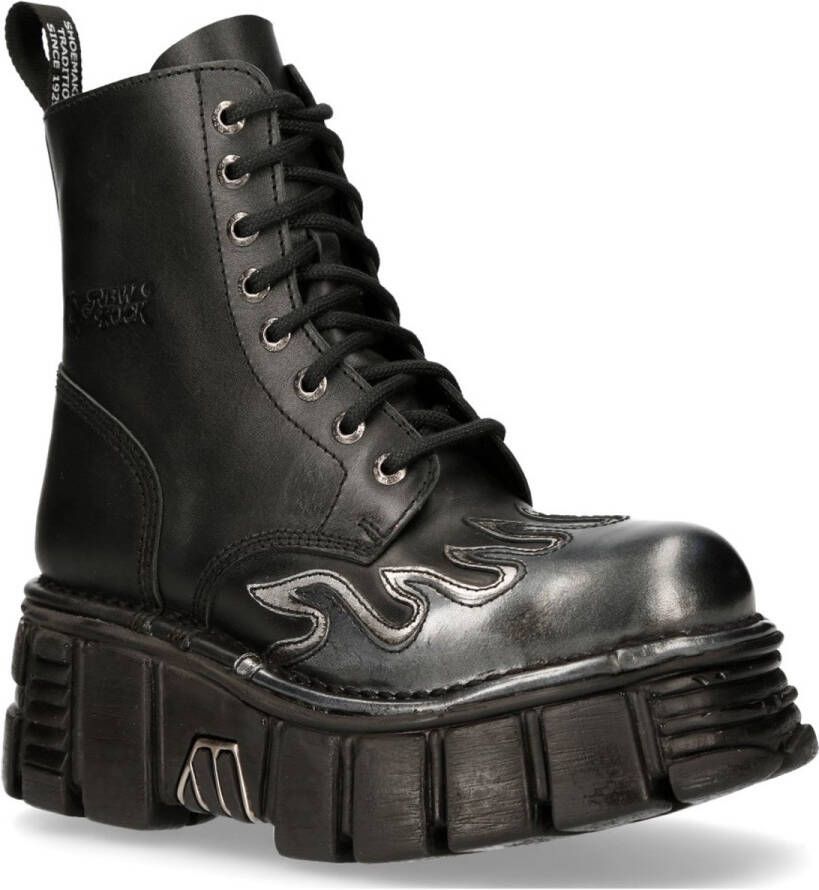 New Rock Plateau Laarzen M-MILI134 Zwart