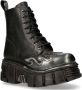 New Rock Plateau Laarzen M-MILI134 Zwart - Thumbnail 1