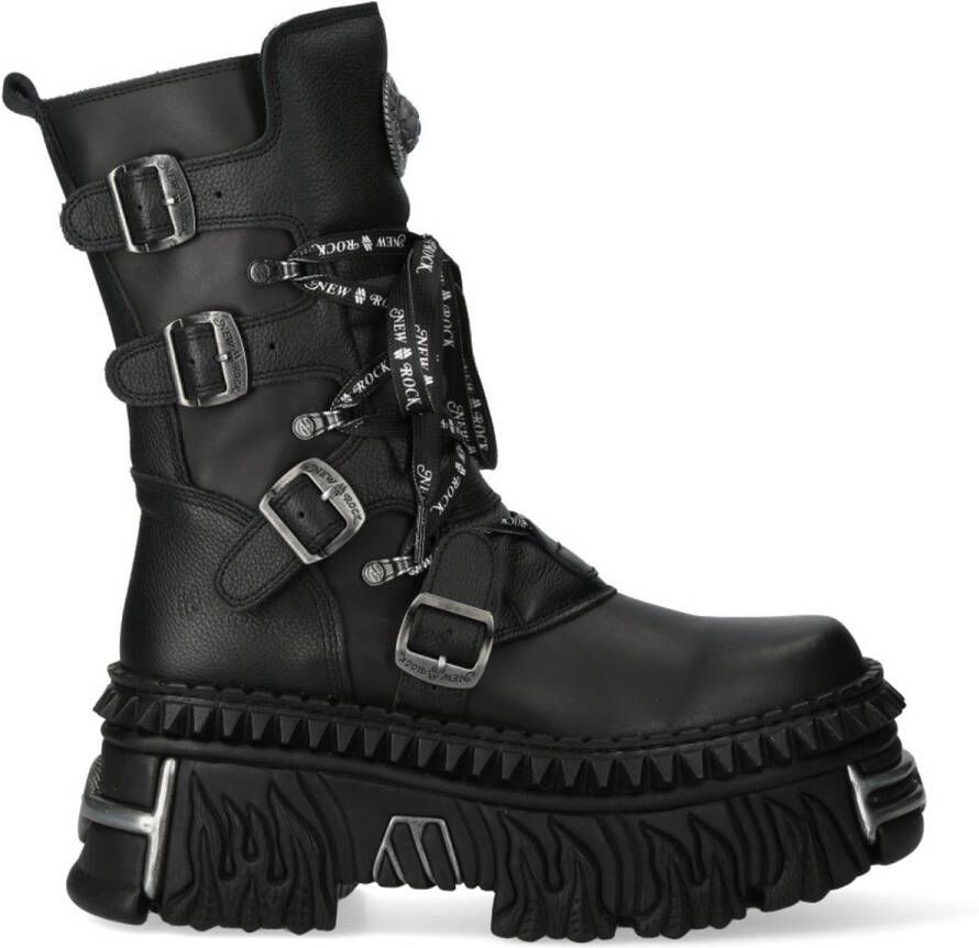 New Rock Plateau Laarzen M-WALL1473-S13 Zwart