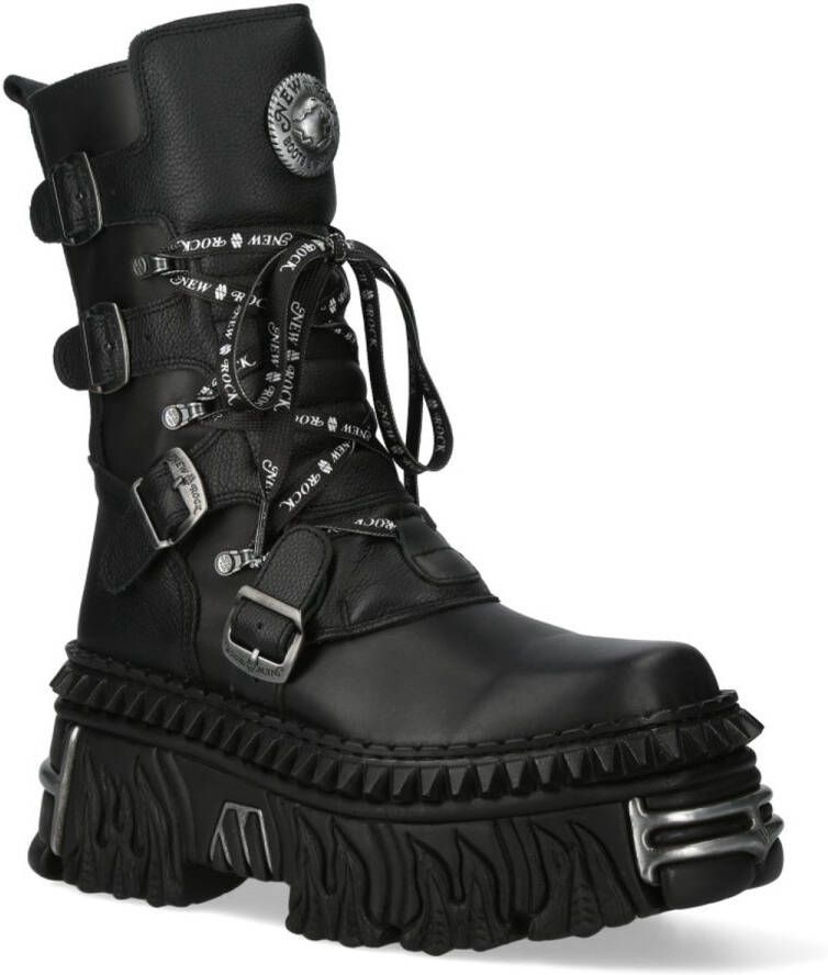 New Rock Plateau Laarzen M-WALL1473-S13 Zwart