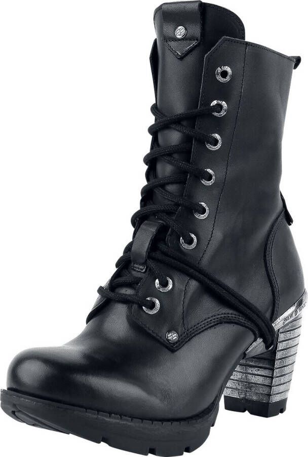 New Rock Trail Black Tacon Acero Laars zwart Leer Biker Gothic Industrial Rock wear