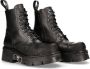 Newrock New Rock Veterlaars M-NEWMILI083-S19 Zwart - Thumbnail 2