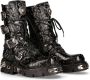 Newrock M.391-S4 vintage flower Gothic boots black (40) - Thumbnail 1