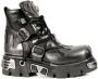 New Rock Enkellaars M-288-S2 Zwart Grijs - Thumbnail 1