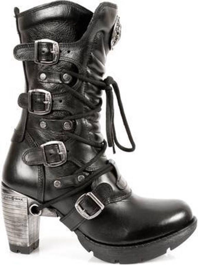 Newrock New Rock Laarzen M-TR003-S1 Zwart Zilverkleurig
