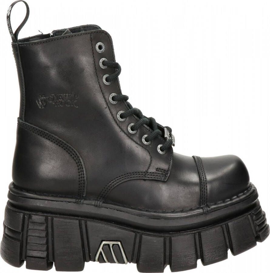 Newrock New Rock Mili083 S21 Tow dames veterboot Zwart