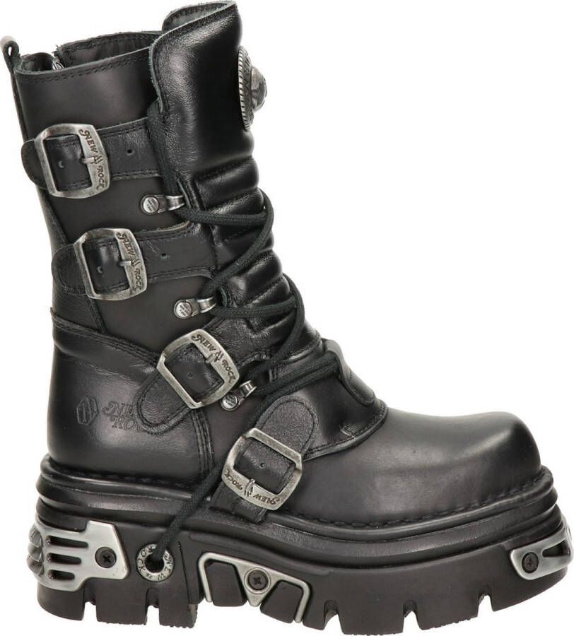 Newrock New Rock unisex veterboot Zwart