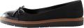 Next Dames Forever Comfort ballerina's met dikke zool en strik Zwart - Zwart