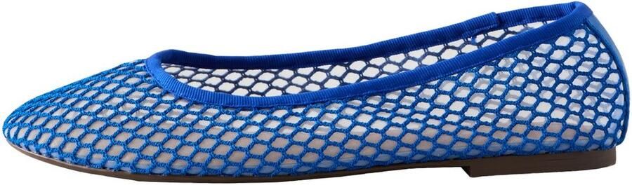 Next Dames Forever Comfort ballerina's met ronde neus en mesh Blauw