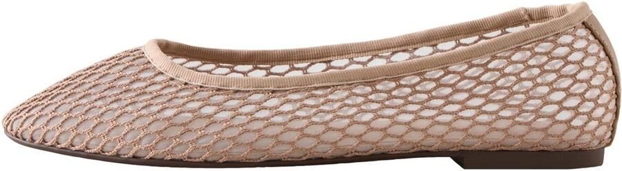 Next Dames Forever Comfort ballerina's met ronde neus en mesh Huidkleur