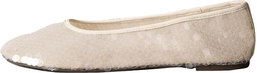 Next Dames Forever Comfort ballerina's met ronde neus en pailletten Wit
