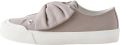 Next Dames Forever Comfort canvas sneakers met strik Bruin - Taupe
