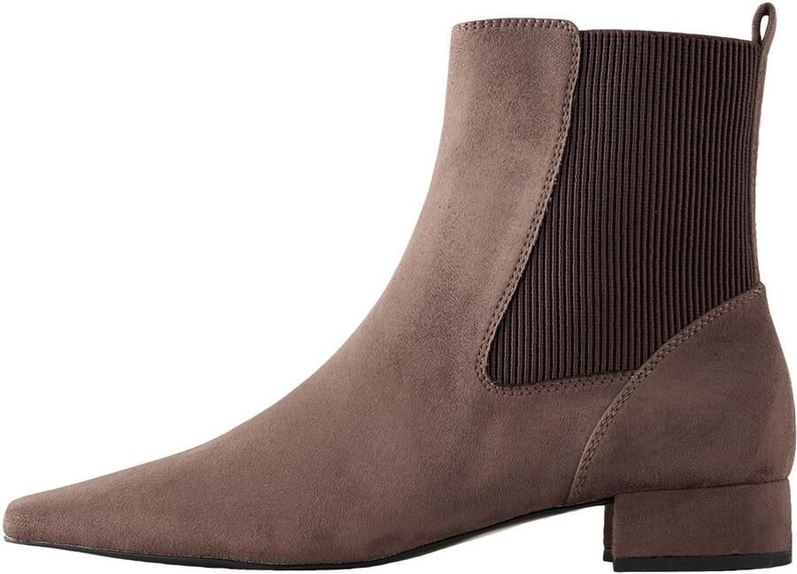 Next Dames Forever Comfort Chelsea-enkellaarzen met puntige neus Bruin