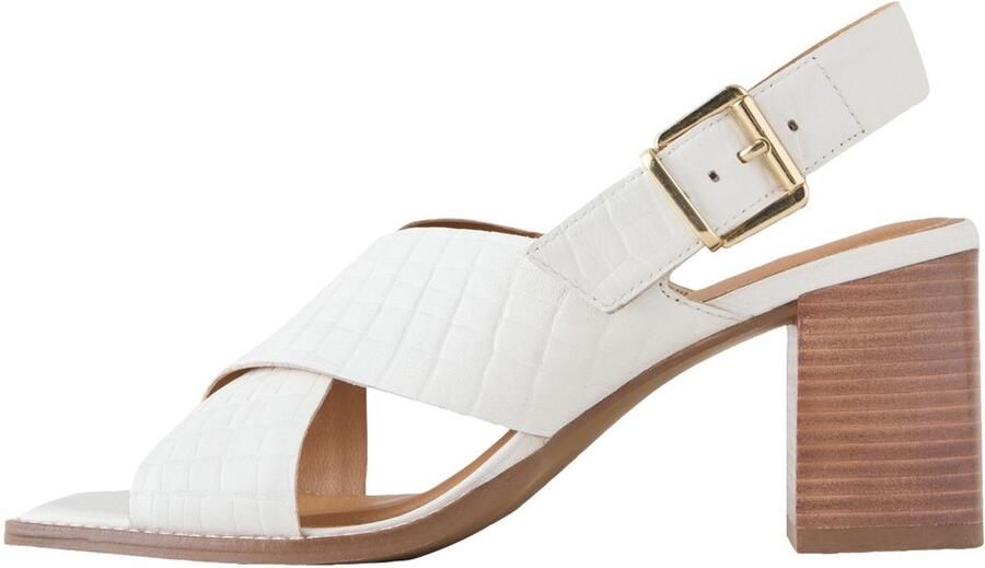 Next Dames Forever Comfort Cross-over-schoenen met blokhak Crème