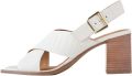 Next Dames Forever Comfort Cross-over-schoenen met blokhak Crème - Ivoor