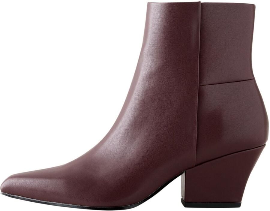 Next Dames Forever Comfort enkellaarzen met puntneus en extra brede pasvorm Rood