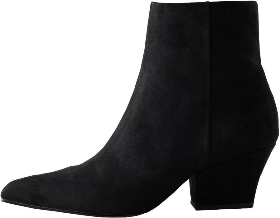 Next Dames Forever Comfort enkellaarzen met puntneus en extra brede pasvorm Zwart