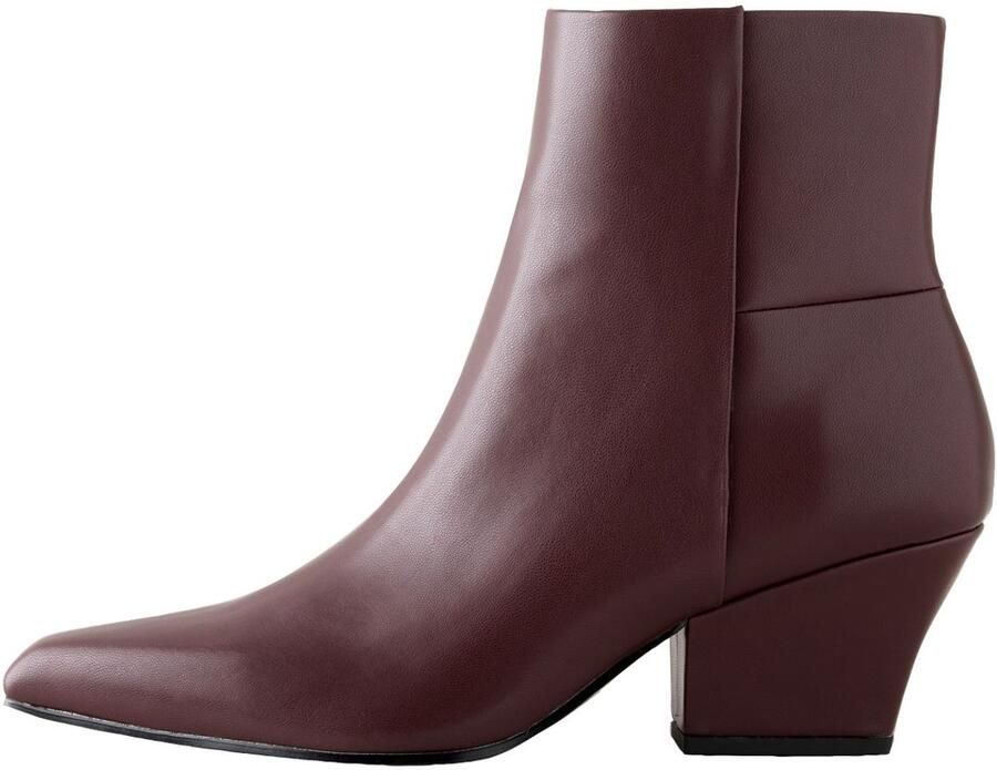 Next Dames Forever Comfort enkellaarzen met puntneus Rood