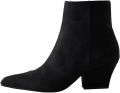 Next Dames Forever Comfort enkellaarzen met puntneus Zwart - Zwart