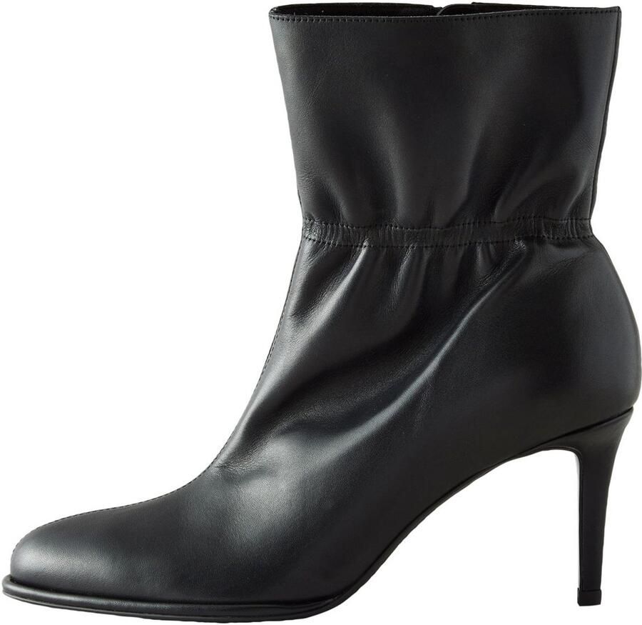 Next Dames Forever Comfort enkellaarzen met ruches Zwart