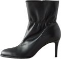 Next Dames Forever Comfort enkellaarzen met ruches Zwart - Zwart