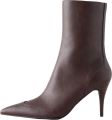Next Dames Forever Comfort enkellaarzen met spitse neus Bruin - Chocoladebruin