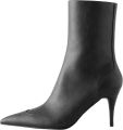 Next Dames Forever Comfort enkellaarzen met spitse neus Zwart - Zwart