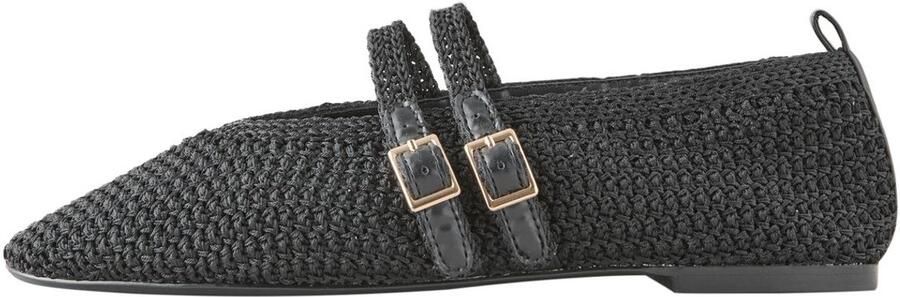 Next Dames Forever Comfort geweven gehaakte Mary Jane-schoenen Zwart