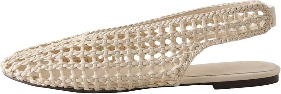 Next Dames Forever Comfort geweven lage schoenen met hielbandje en ronde neus Wit