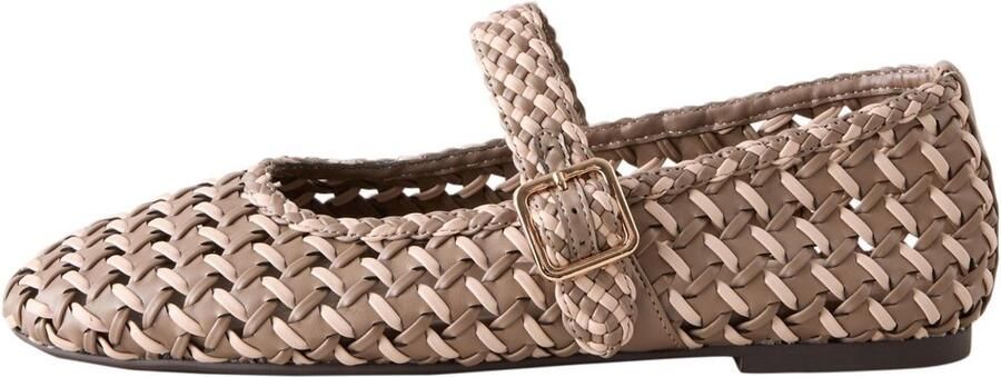 Next Ballerina met riempjes 'Forever Comfort' chamois lichtbeige