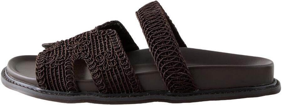 Next Dames Forever Comfort geweven sandalen met voetbed Bruin