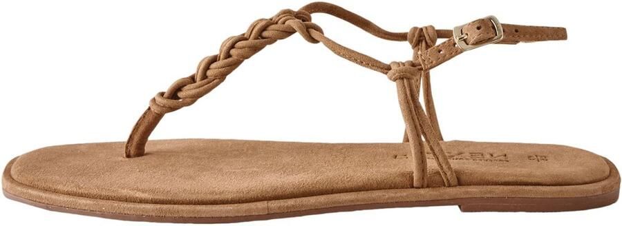 Next Dames Forever Comfort geweven teensandalen Bruin