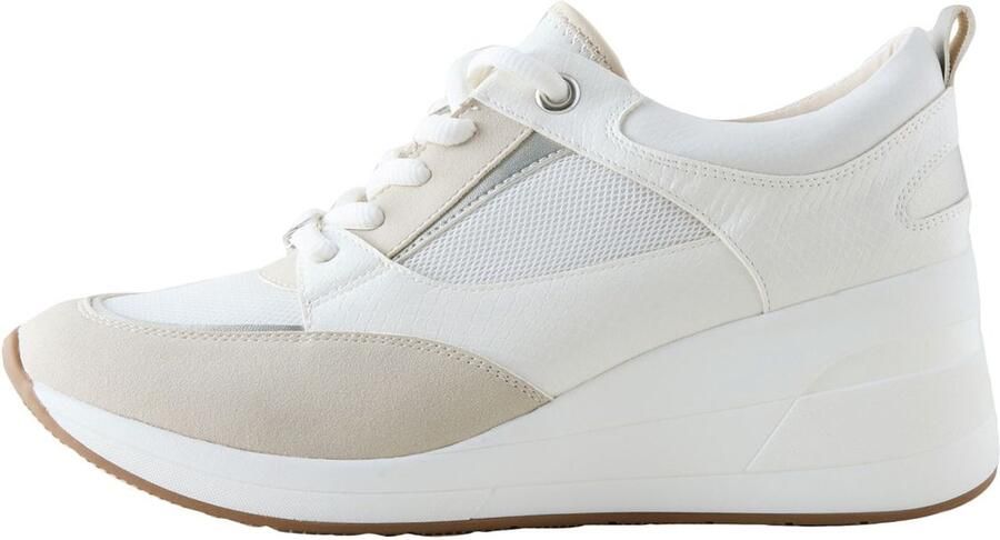 Next Dames Forever Comfort glam sneakers met sleehak Wit