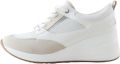 Next Dames Forever Comfort glam sneakers met sleehak Wit - Wit