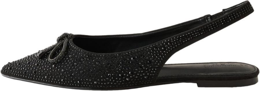 Next Dames Forever Comfort glinsterende ballerina's met hielbandje Zwart