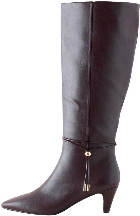 Next Dames Forever Comfort kniehoge laarzen met beugel en spits neus Rood