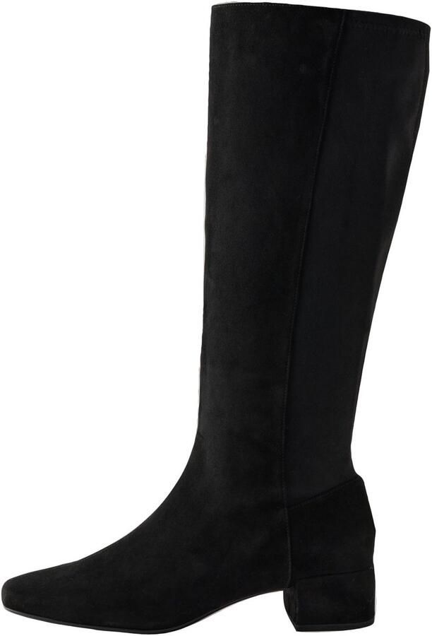 Next Dames Forever Comfort kniehoge leren soklaarzen met spitse neus Zwart