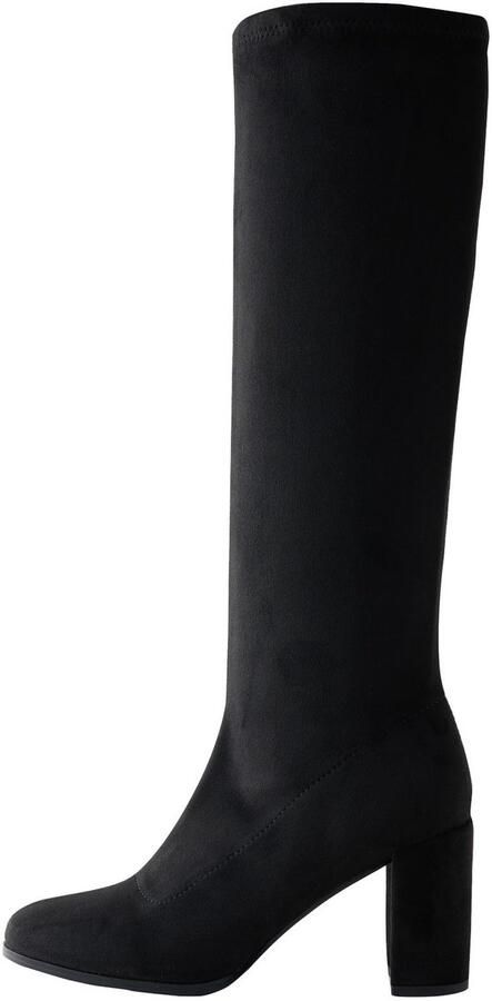Next Dames Forever Comfort kniehoge soklaarzen met blokhak Zwart