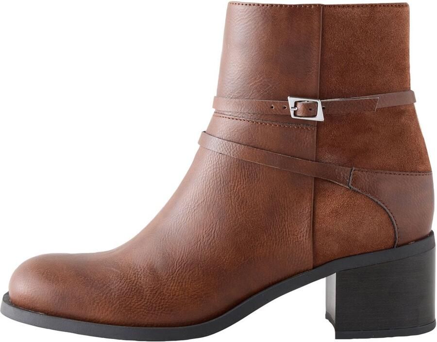 Next Dames Forever Comfort laarzen met blokhak Bruin