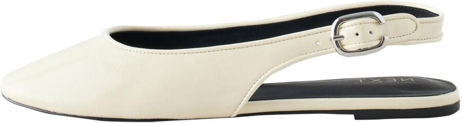 Next Dames Forever Comfort lage schoenen met hielbandje en ronde neus Crème