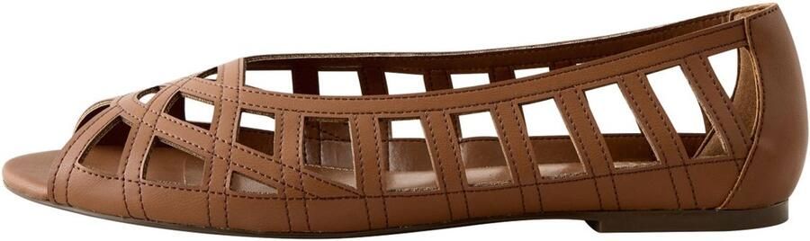 Next Dames Forever Comfort lage schoenen met open neus Bruin - Foto 1