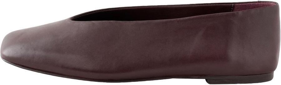 Next Dames Forever Comfort lasergesneden leren ballerina's met hoekige neus Rood