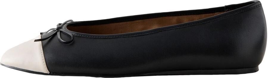 Next Dames Forever Comfort leren ballerina's met neuskap Zwart