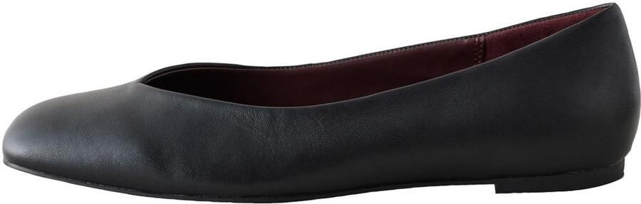 Next Dames Forever Comfort leren ballerina's met vierkante neus Zwart