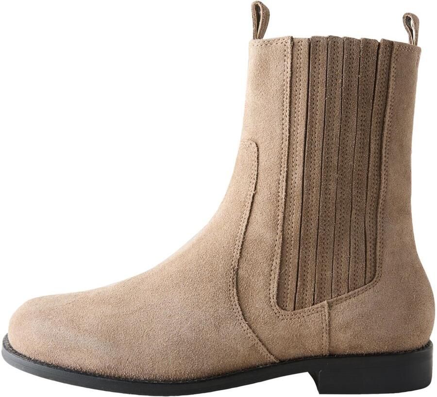 Next Dames Forever Comfort leren Chelsea-laarzen met ronde neus Bruin