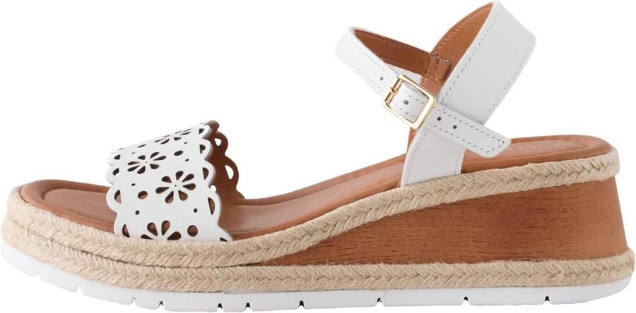 Next Dames Forever Comfort leren lasergesneden sleehakken met extra brede pasvorm Wit